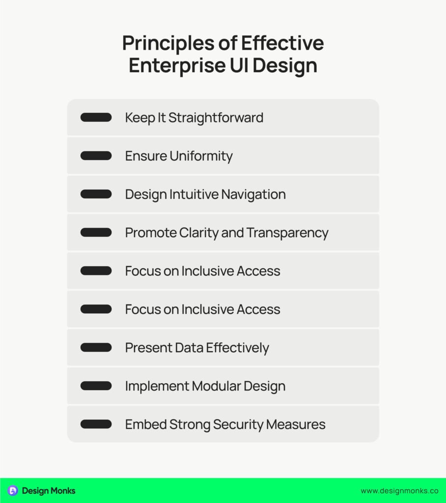 Principles of Effective Enterprise UI Design